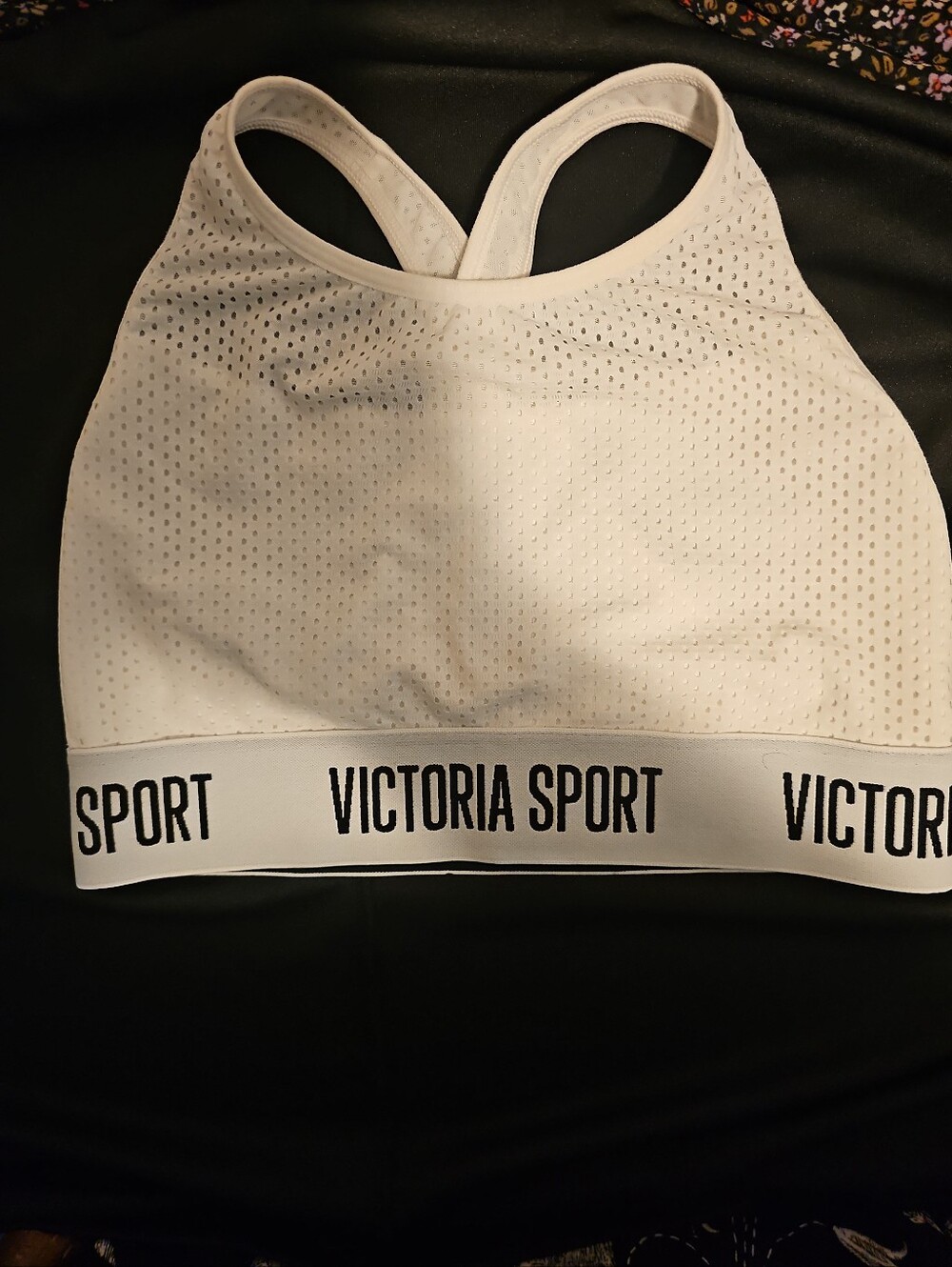 Victoria's Sport Black and White Branded Elastic Sports Band sz.S